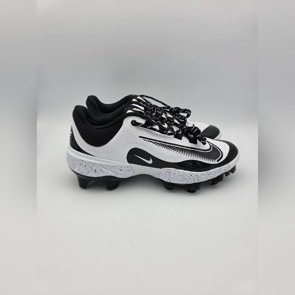 Nike Alpha Huarache Elite 4 Low MCS 'White Black' Baseball Cleats